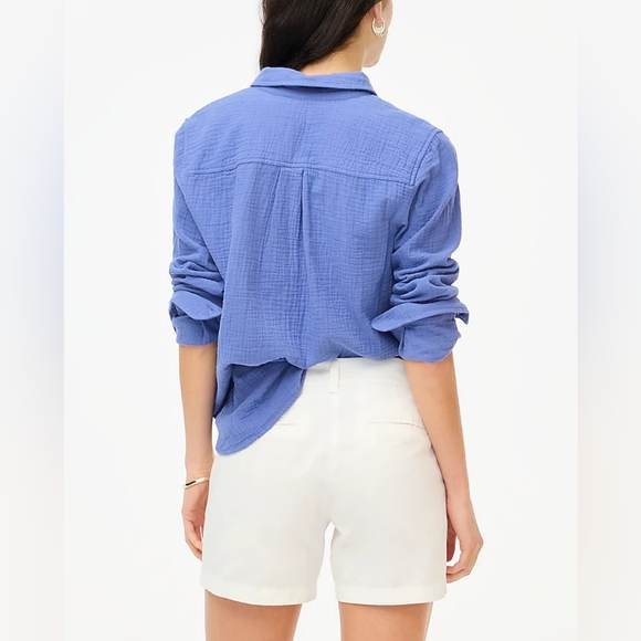 J. Crew 5" Classic Chino Short, White, Women's Size 8 - Picture 3 of 7